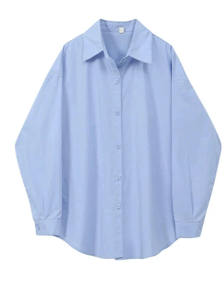 Weißes Button-Down-Hemd im Lagenlook Petite