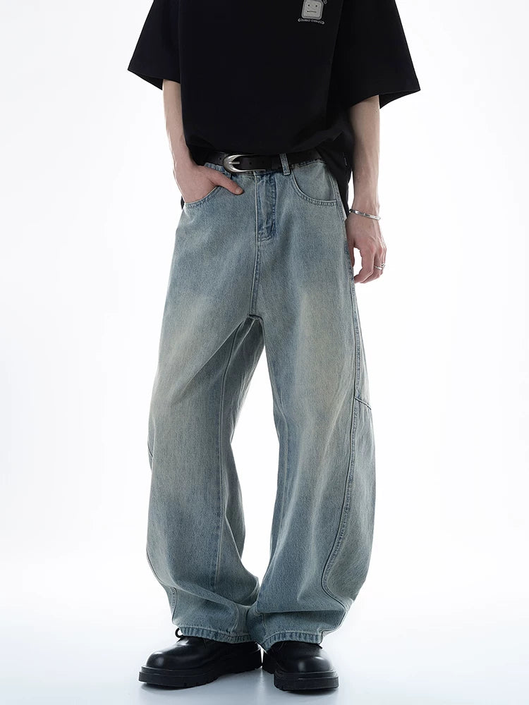 Fogwash Barrel Wide‑Leg Jeans