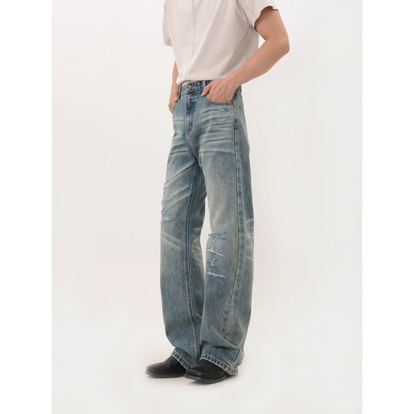 Faded Rift Wide Denim
