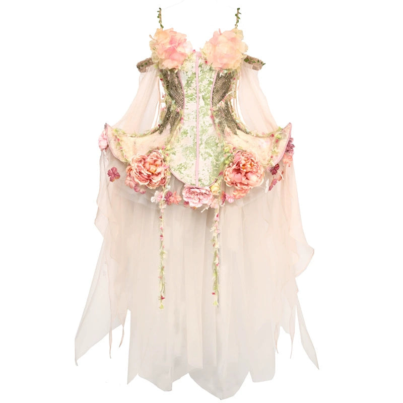 Garden Fairy Floral Dress Set