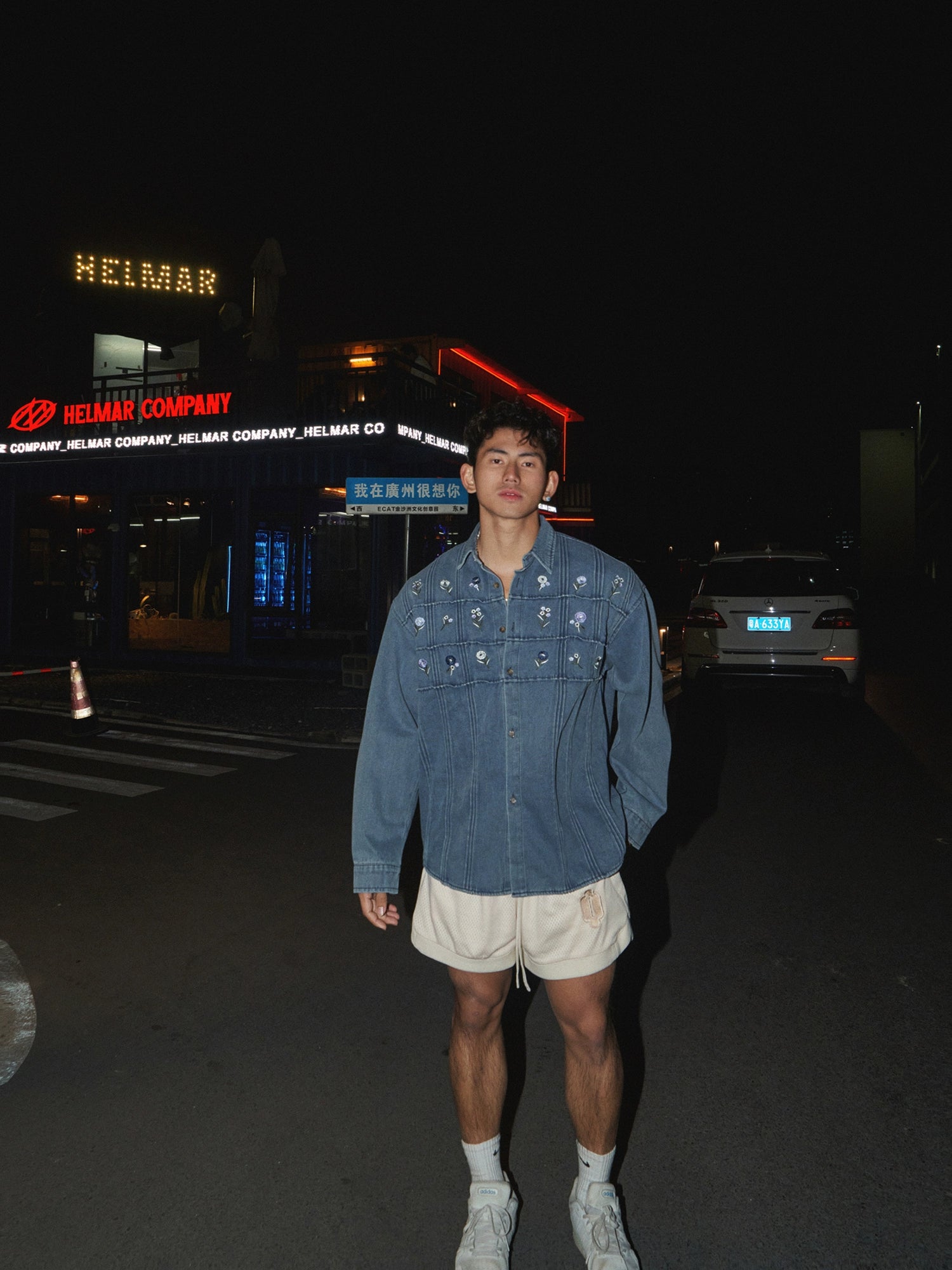 Washed Denim Utility Cotton Jacket