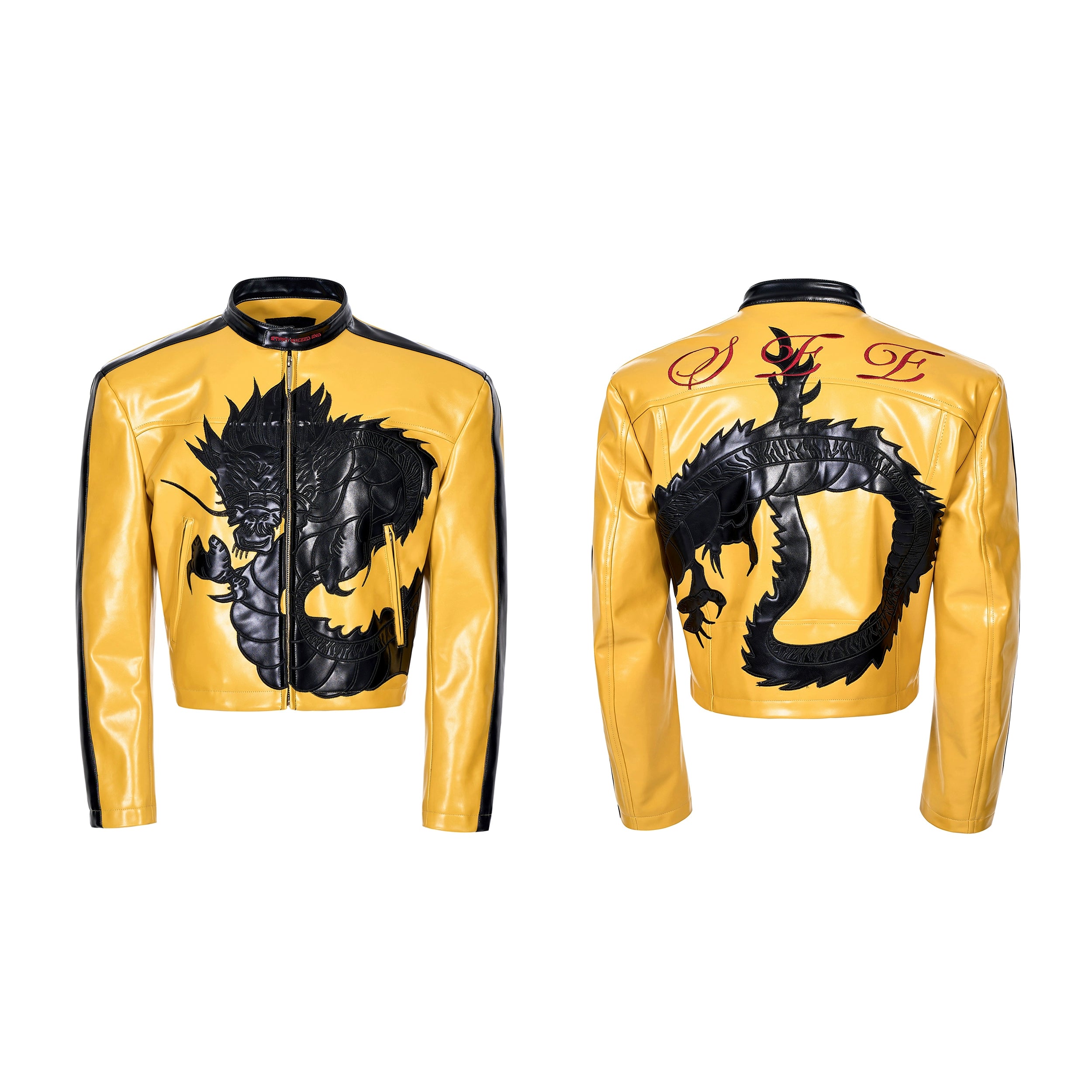 Shadow Dragon Moto Leather Jacket