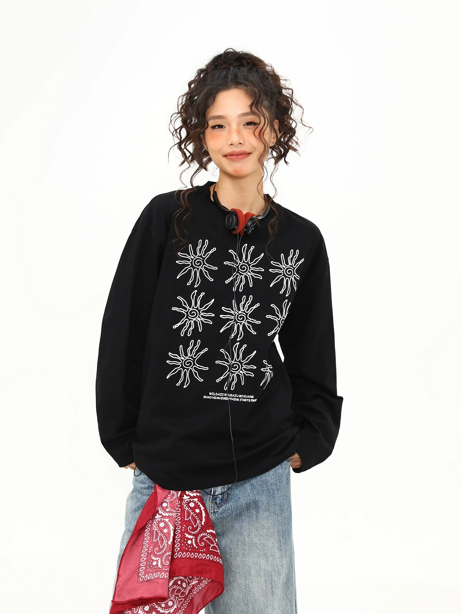 Solar Sketch Long Sleeve Tee