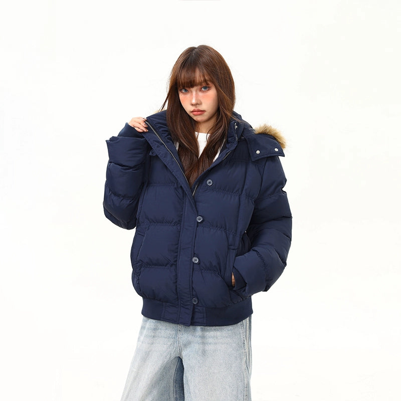 Harbor Faux-Fur Hood Puffer Jacket