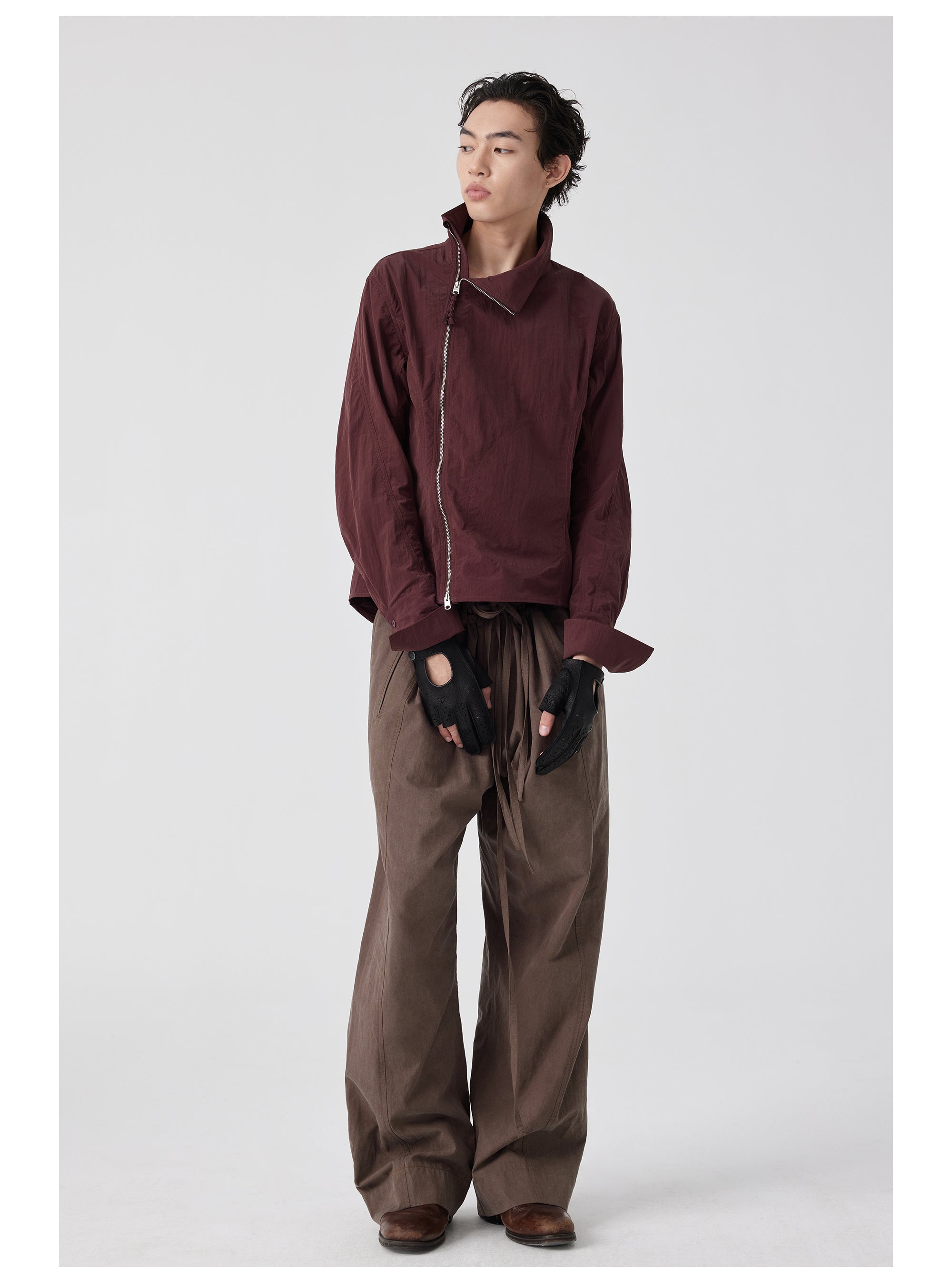 Six-Pocket Pleated Kendo Pants