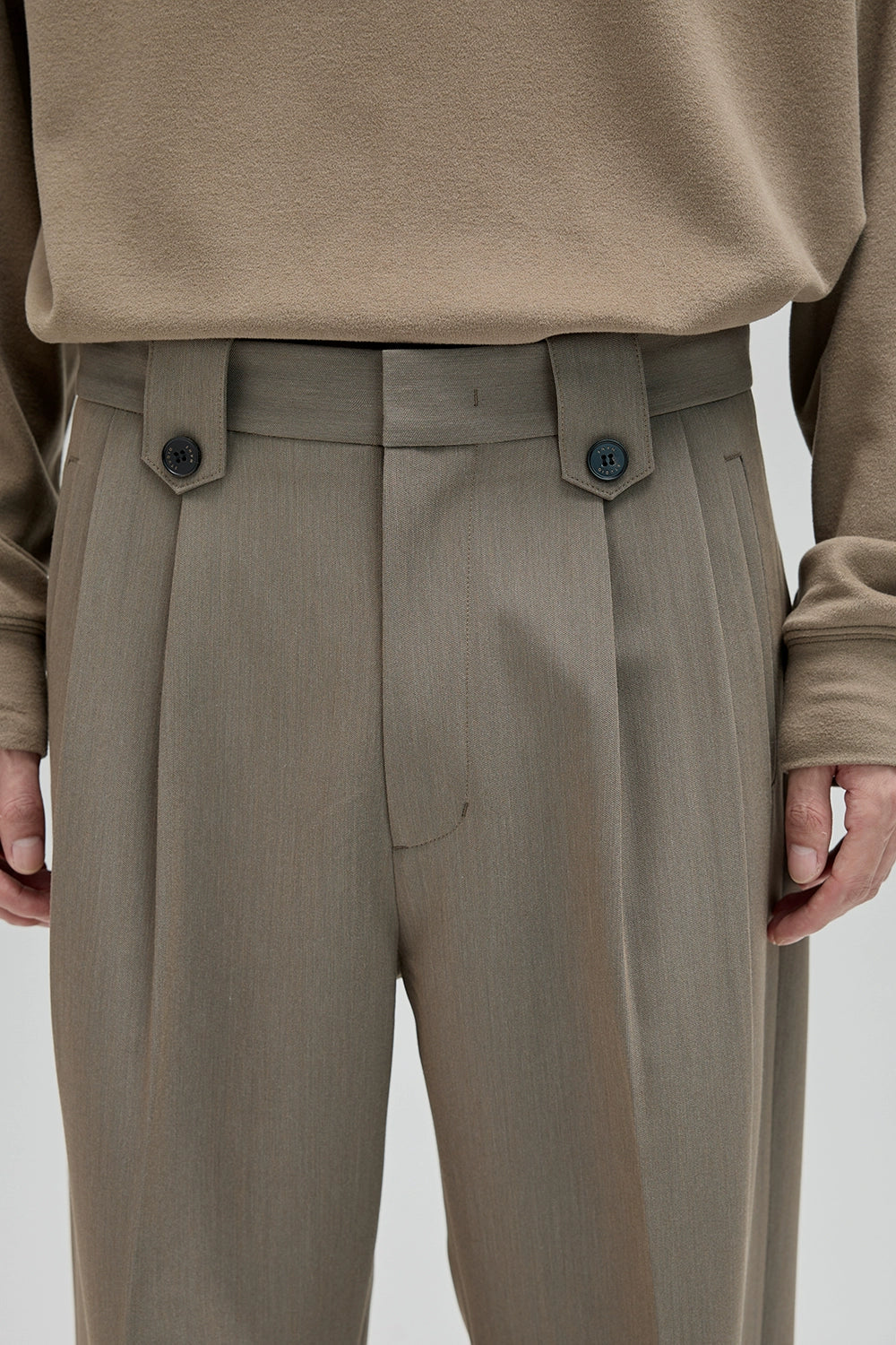 Pantalones de traje ancho