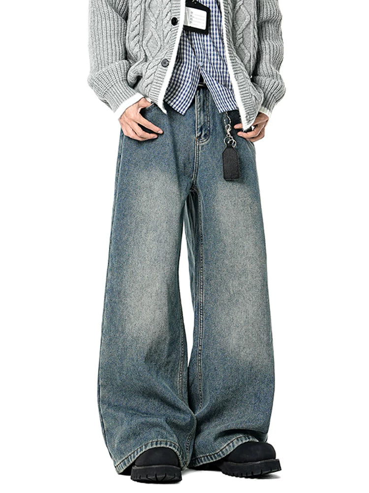Coal Fade Barrel-Leg Jeans