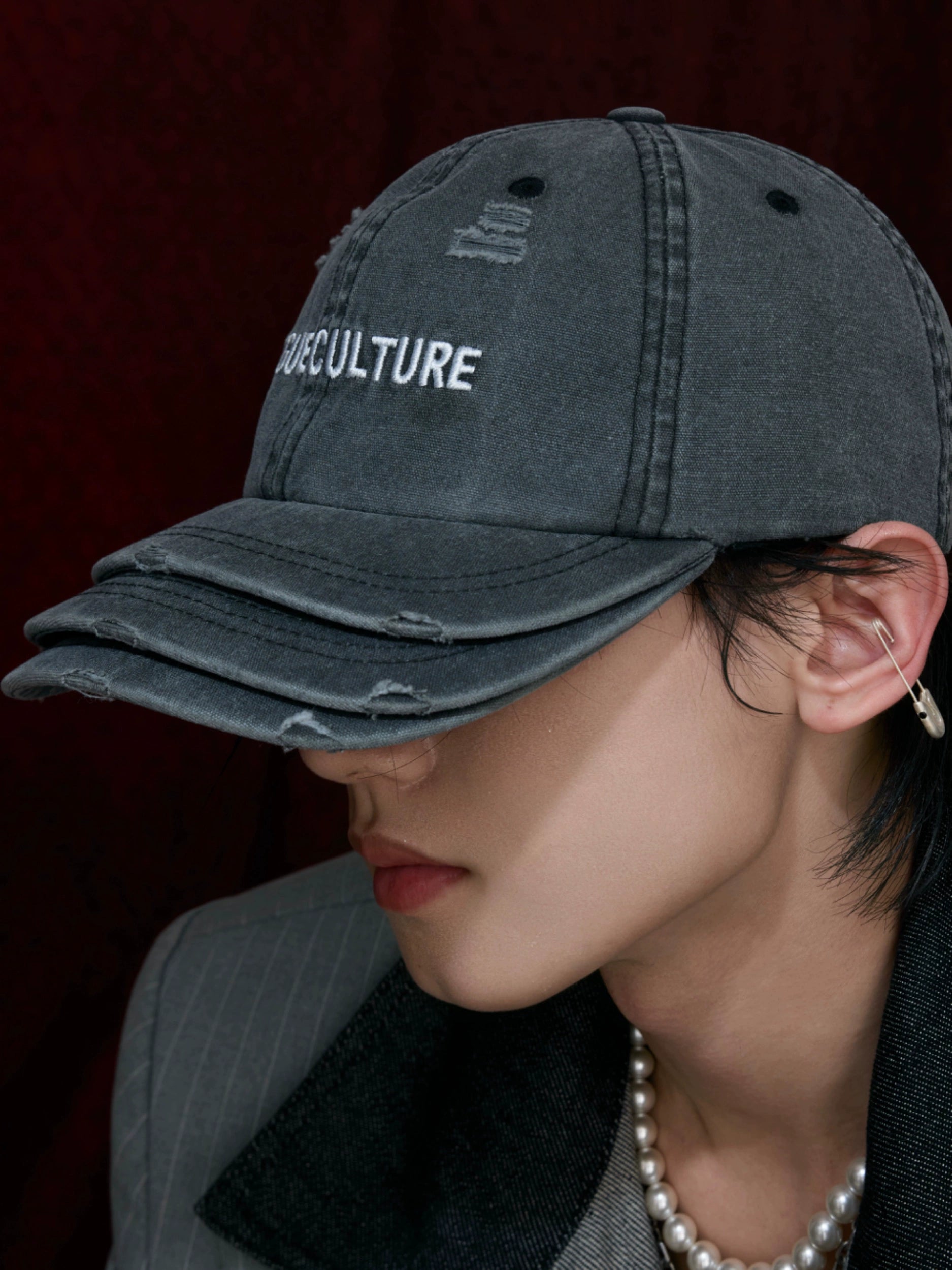 "Culture" Black Cotton Baseball Dad Cap