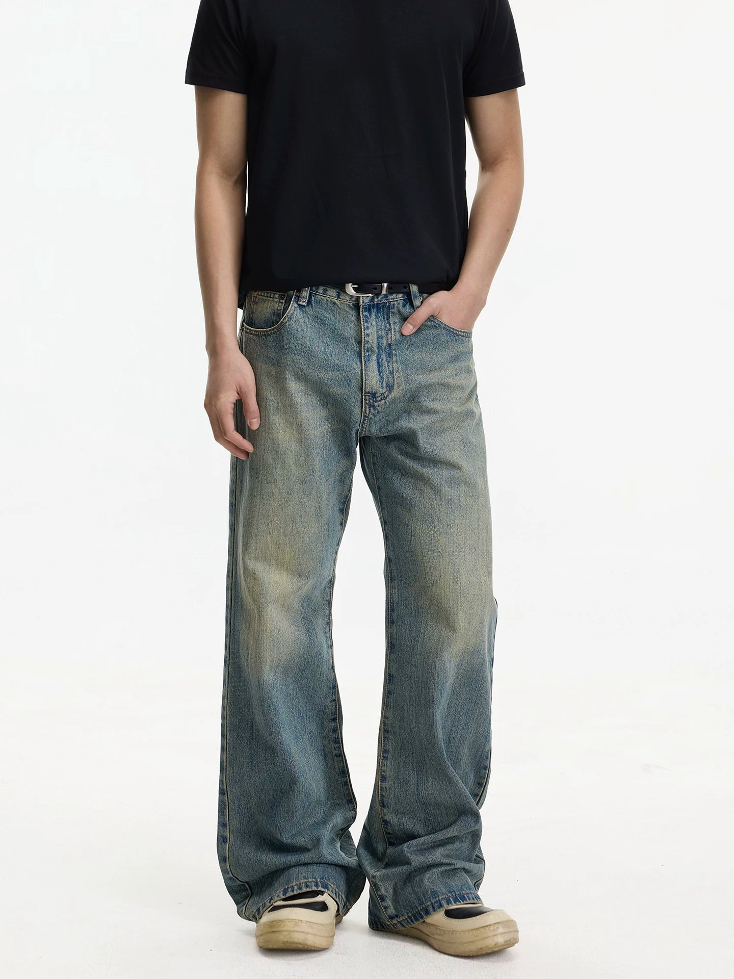 Shoreline Fade Relaxed Flare Jeans