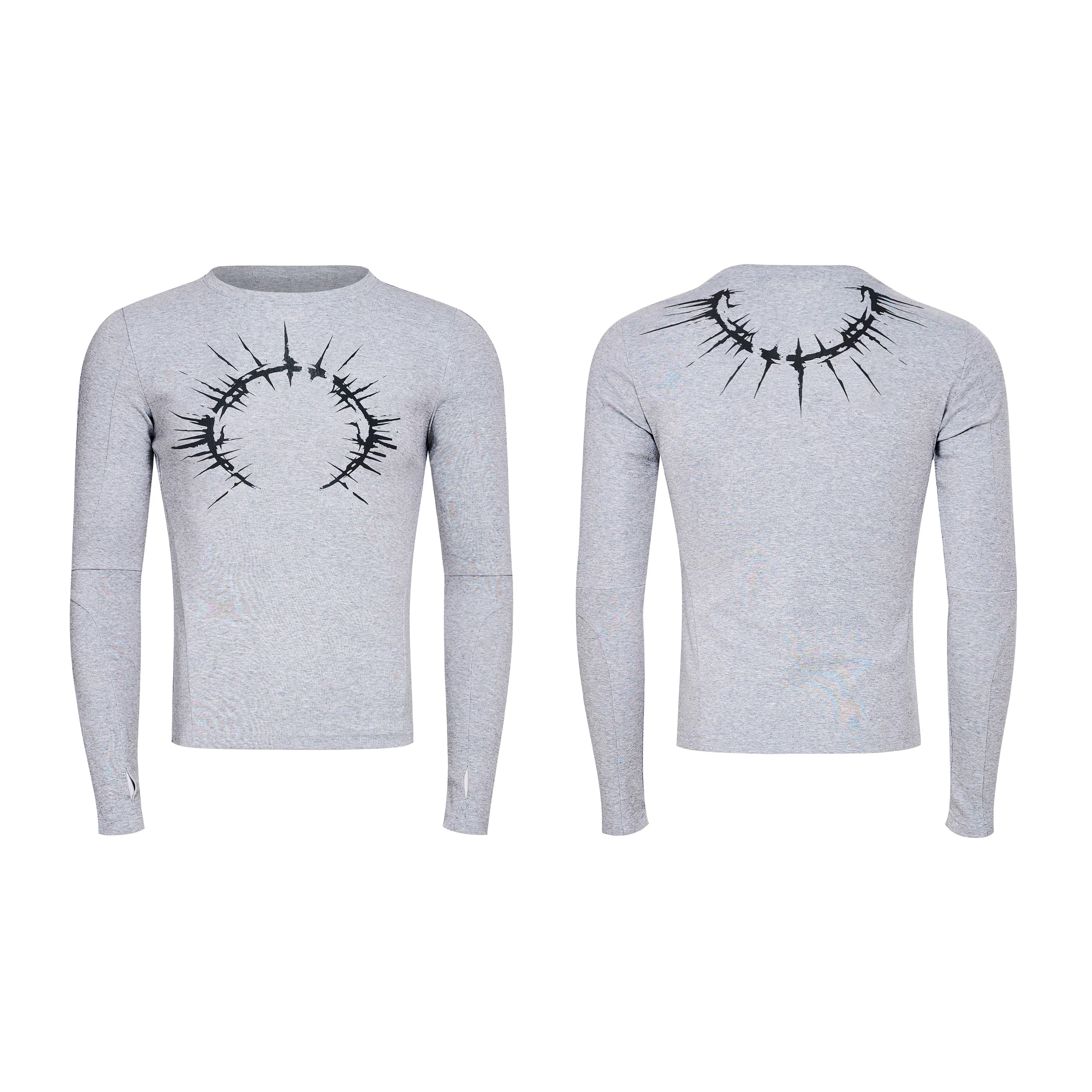 Eclipse Thorn Halo Long‑Sleeve Tee