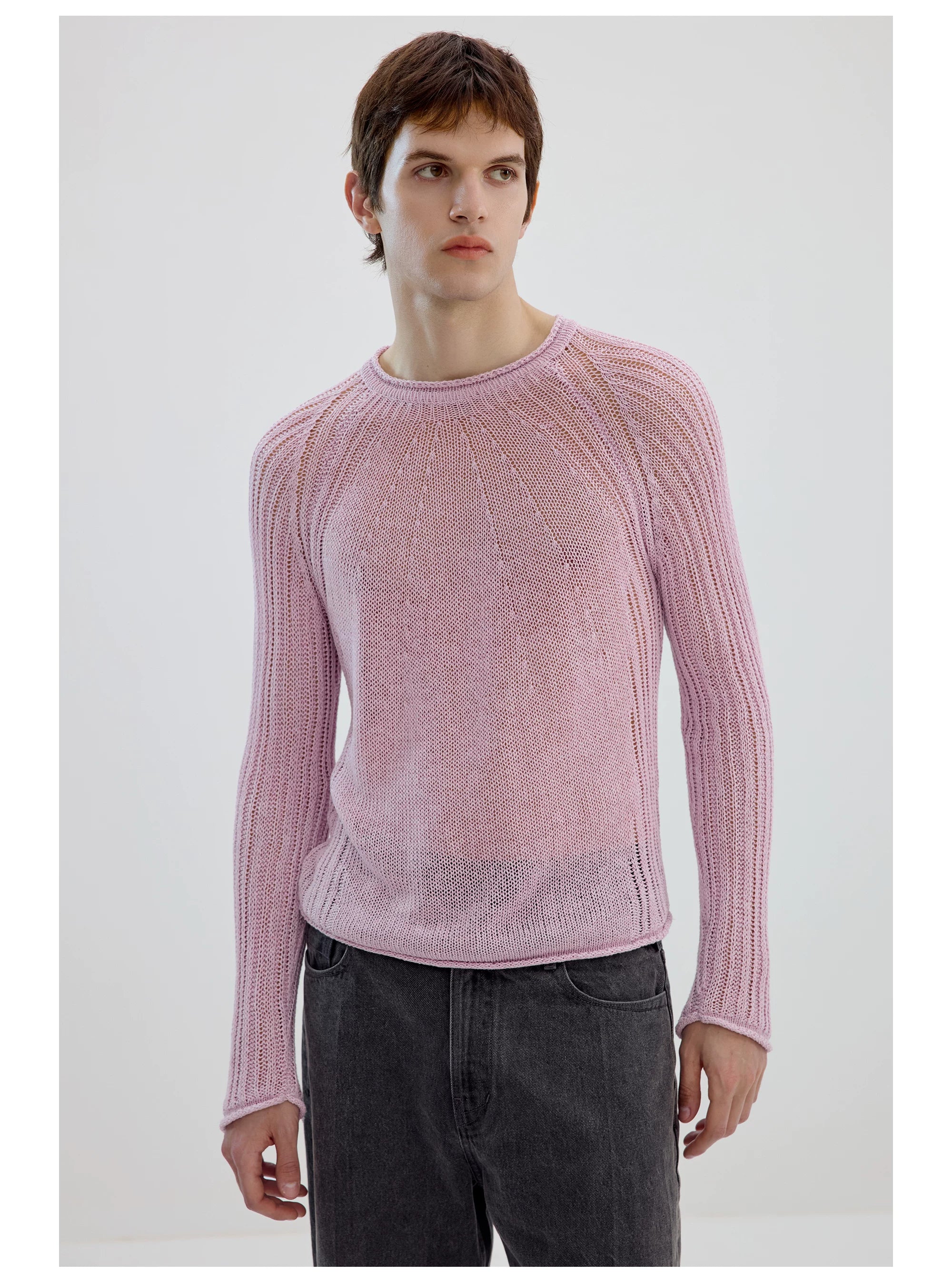 Sunmesh Sheer Knit Sweater