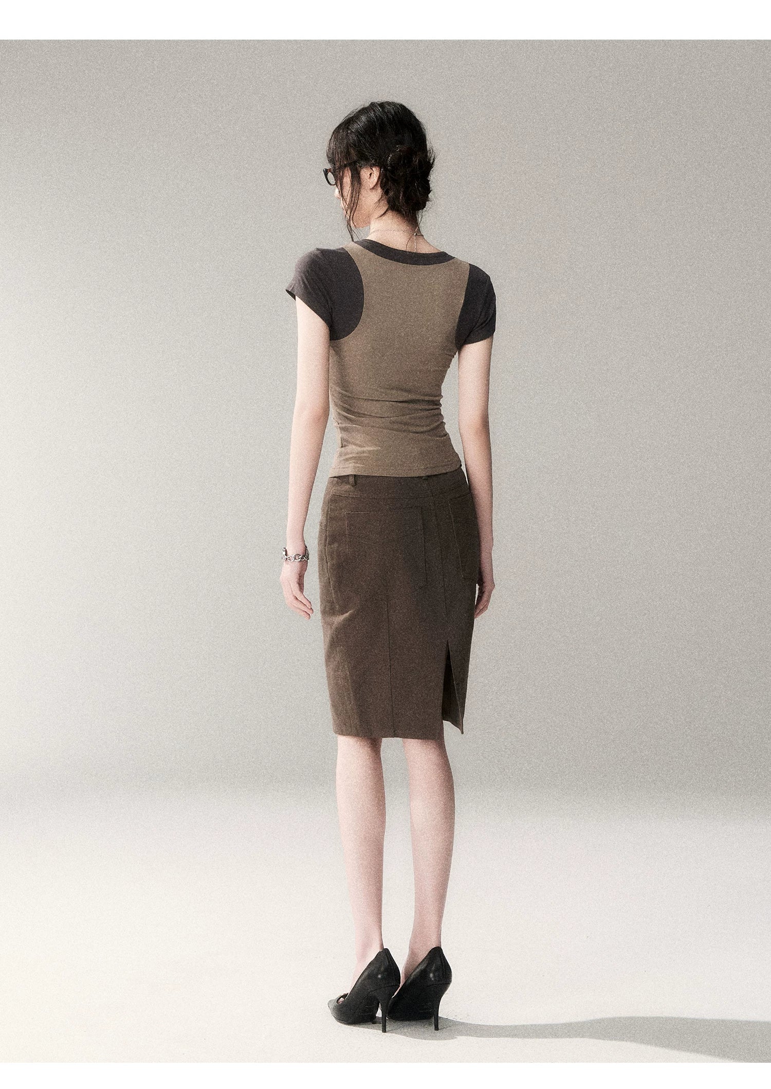 Scholar Layered Scoop‑Neck Top