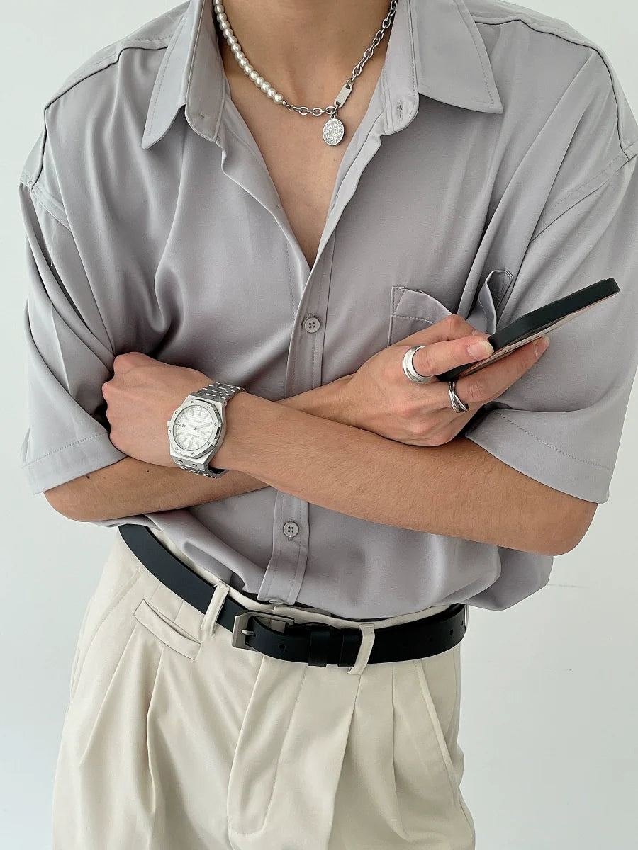 Sterling Mist Boxy Shirt