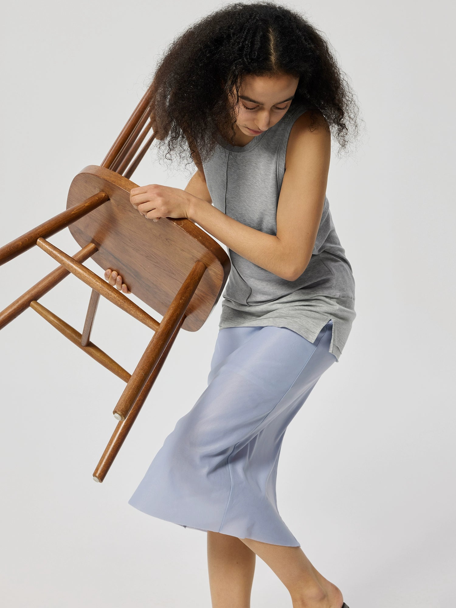 Knee-Length Straight Skirt