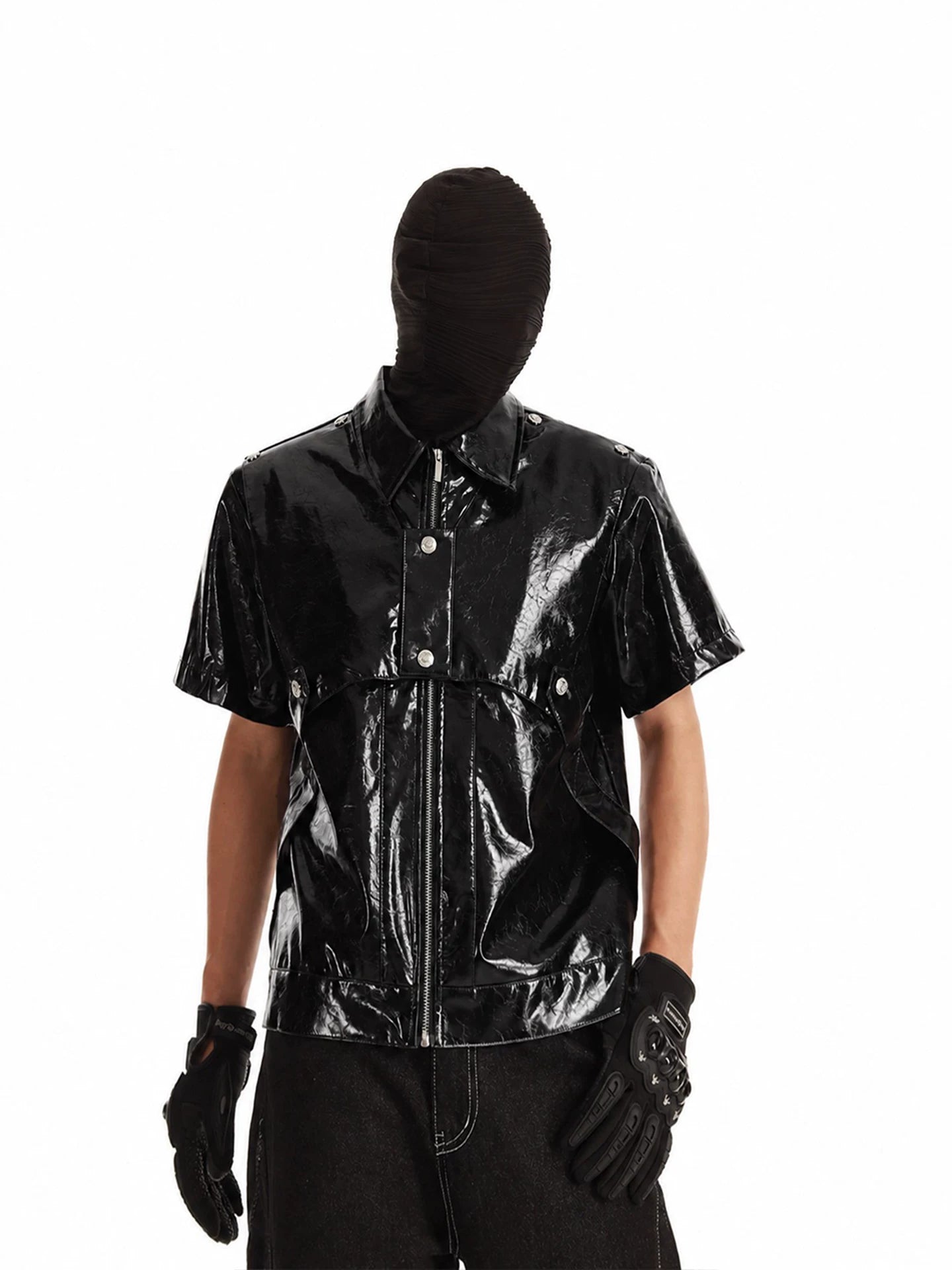 Phantom Patent PU Leather Jacket