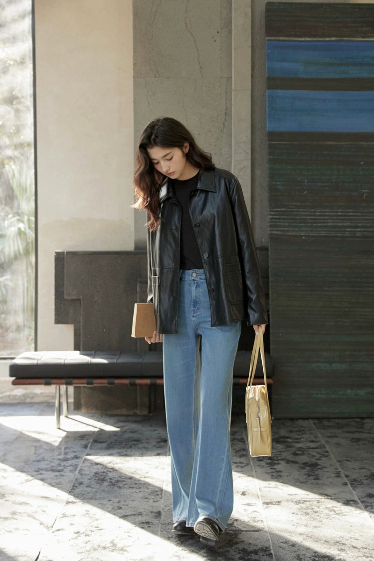 Vintage Short Leather Jacket