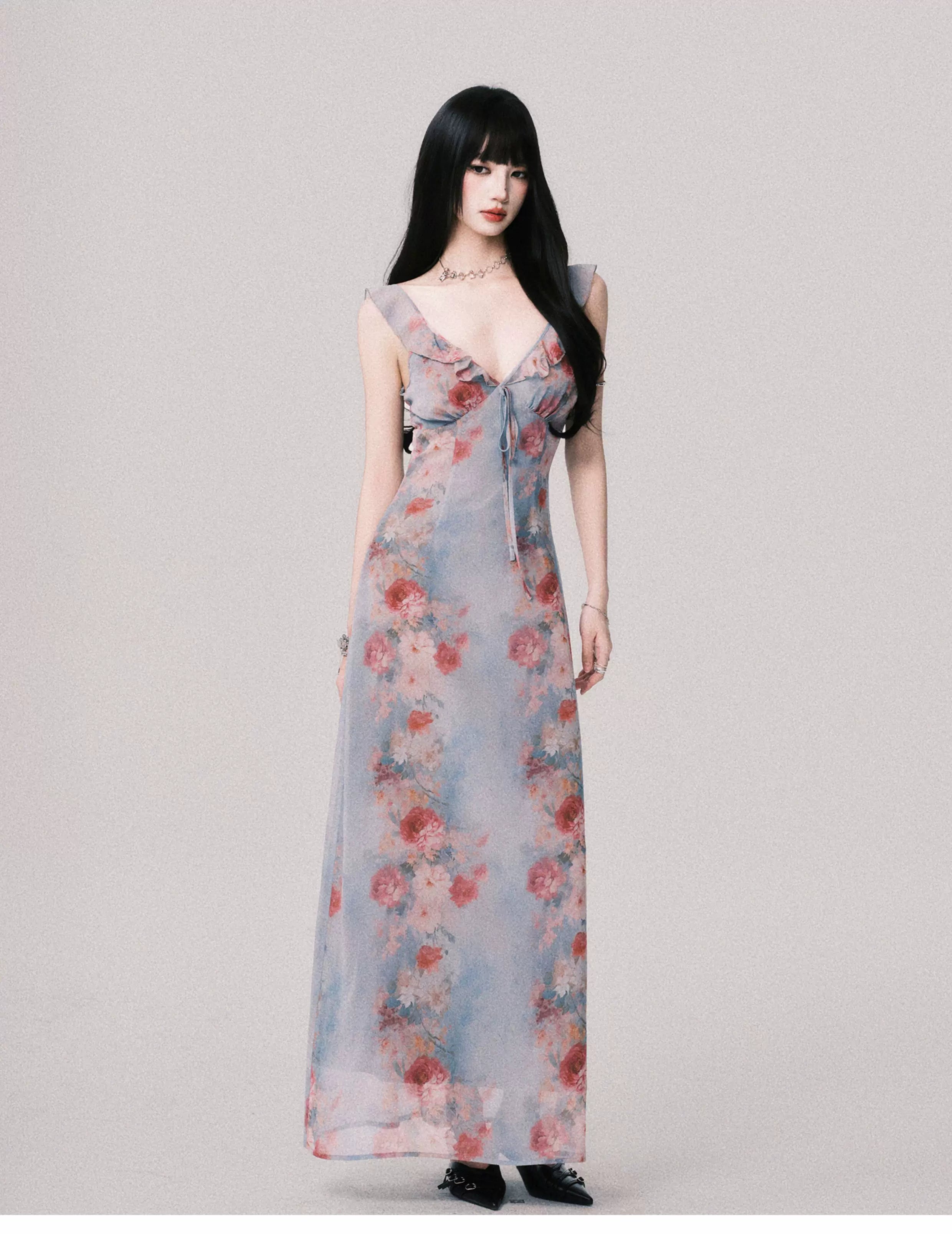 Cloud Petal Reverie Maxi Dress