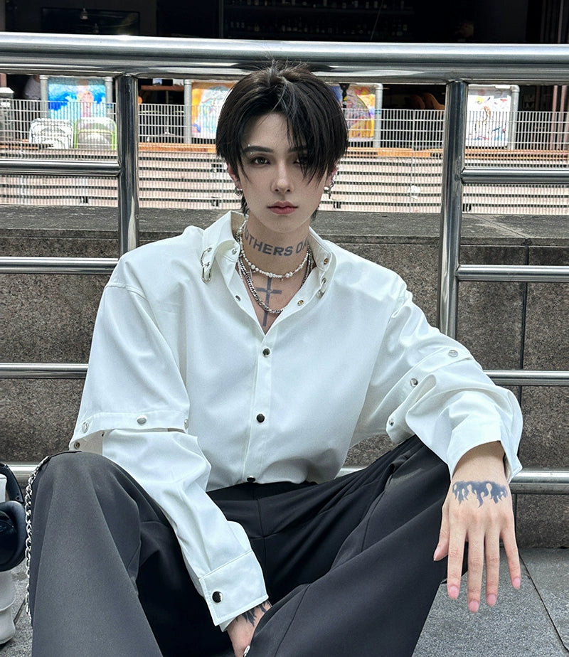 Detachable Sleeve Shirt