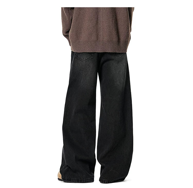 Coal Fade Barrel-Leg Jeans