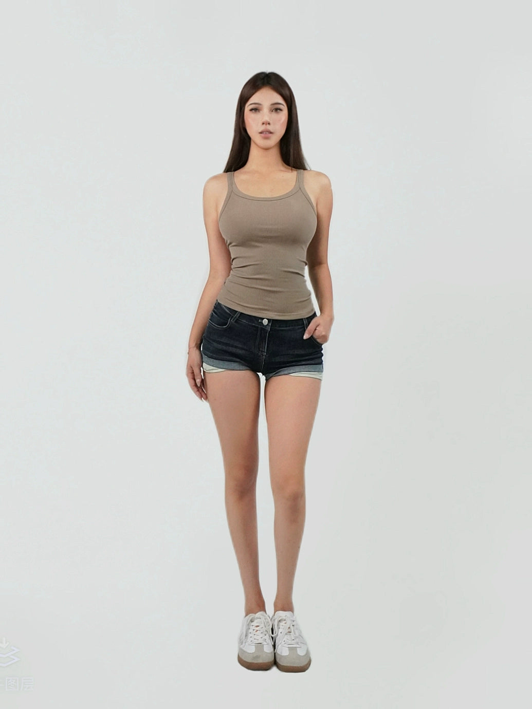 Ausgestattete Stretch -Tanktoper