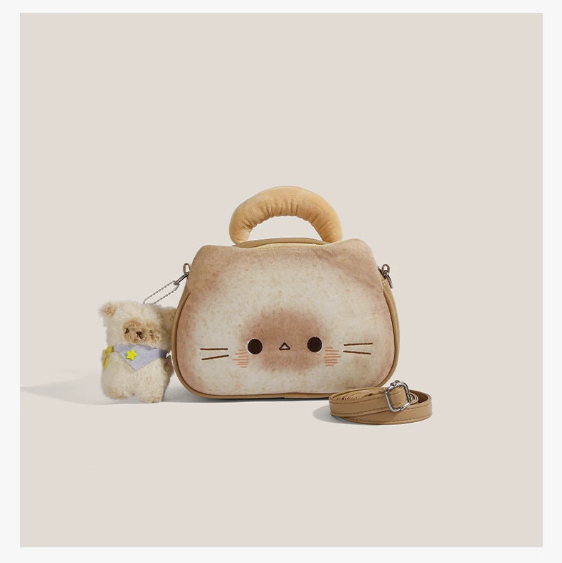 Cinnamon Puff Kitty Barrel Bag