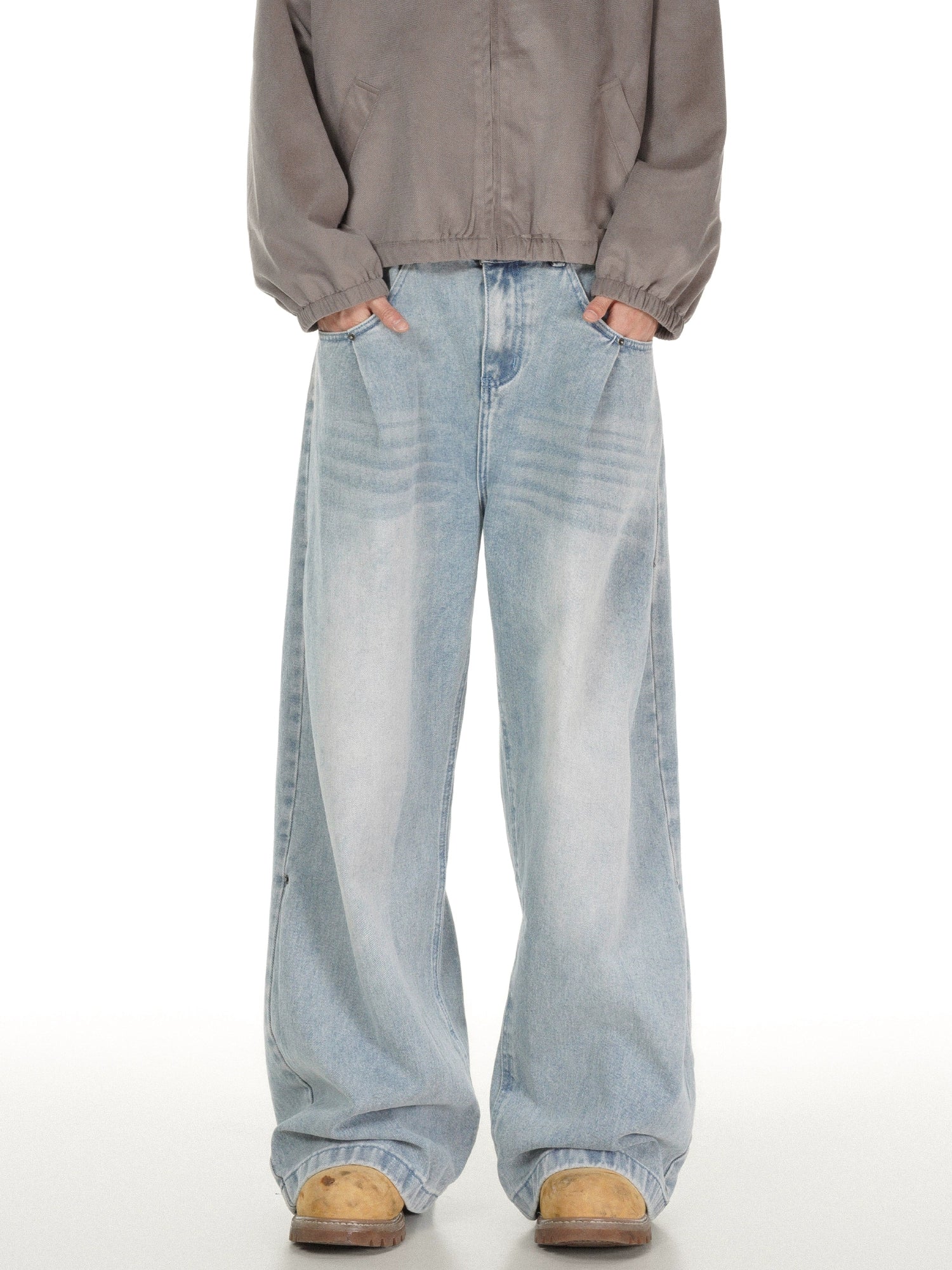 Glacier Wash Giant Leg Jeans