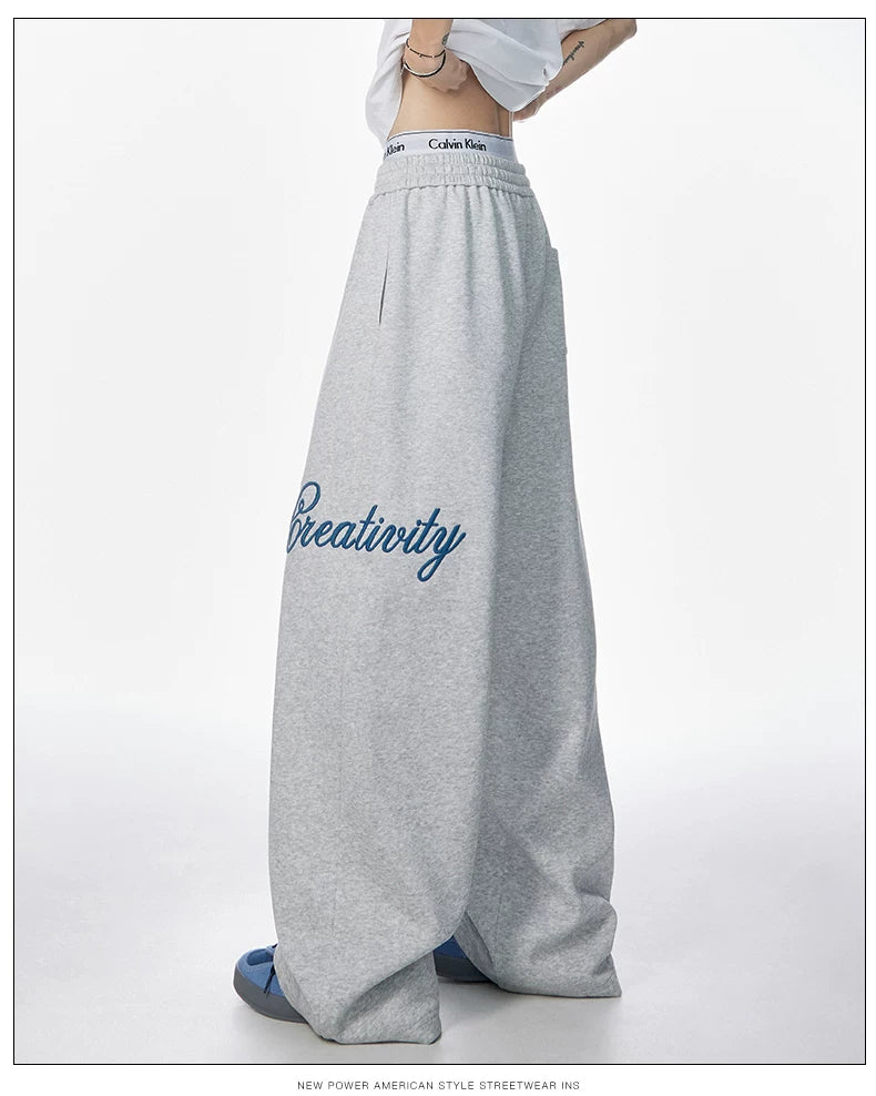 Script Wide-Leg Sweatpants