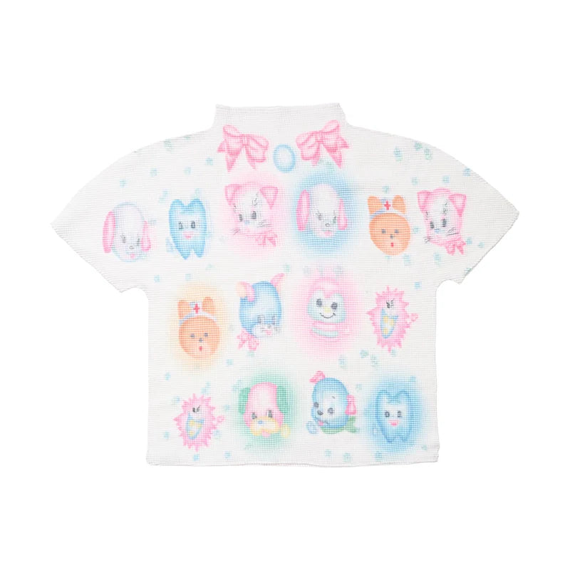 Pastel Dental Friends Cropped Top