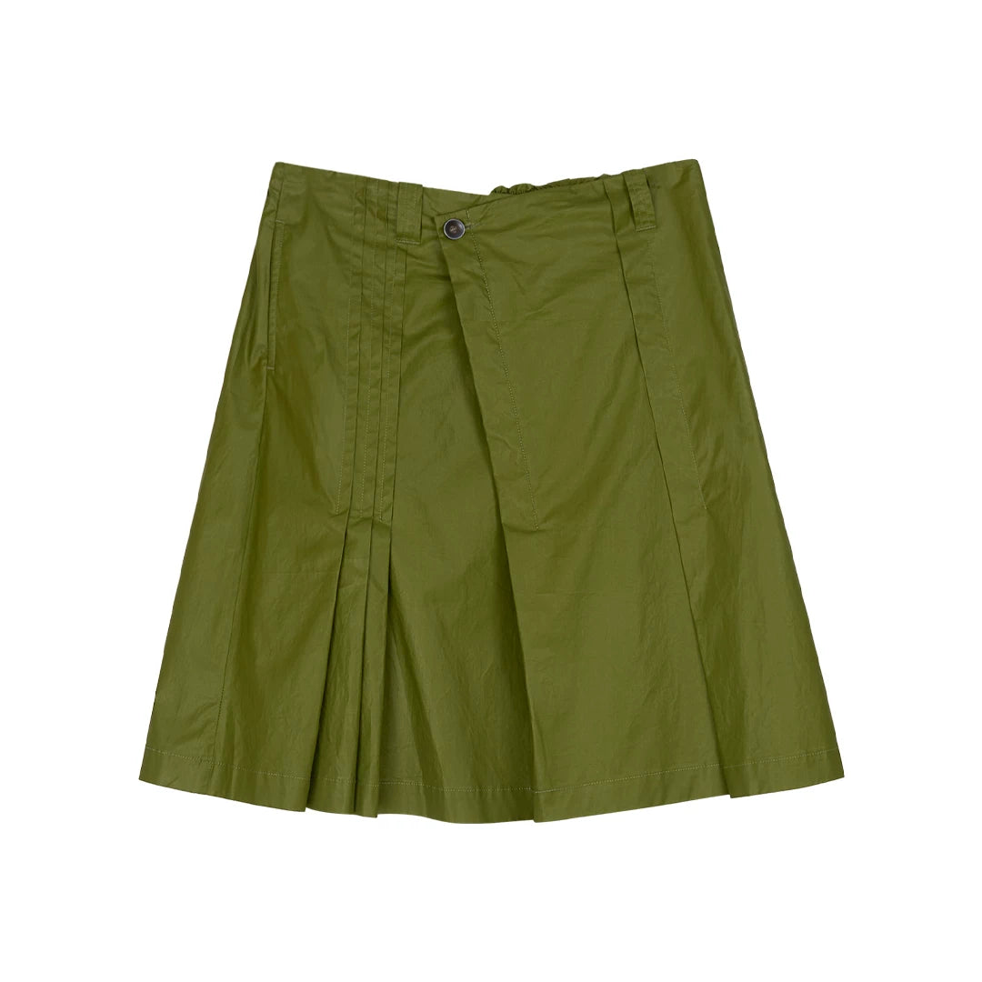 Wrap Pleat Tech Skirt