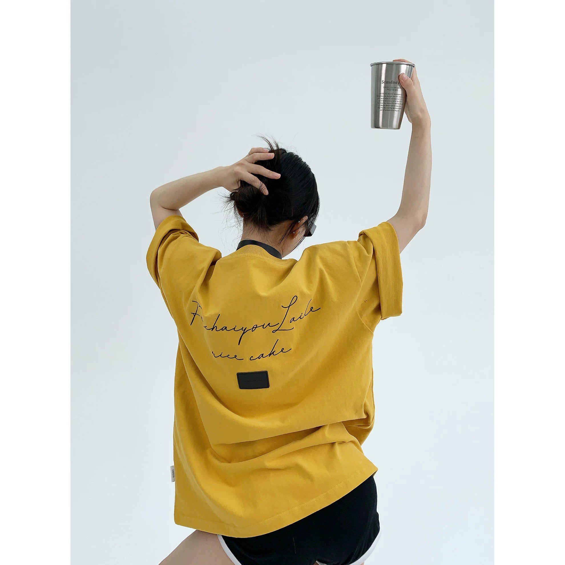 Silver Script Backdrop Tee