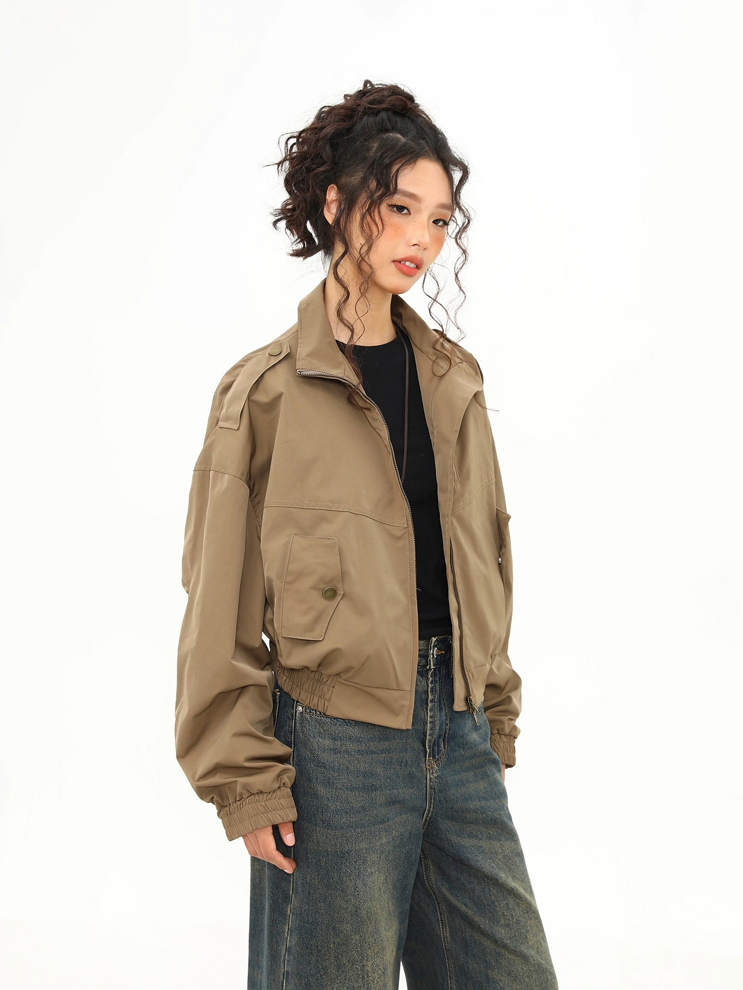 Sahara Scout Cropped Utility Jacket