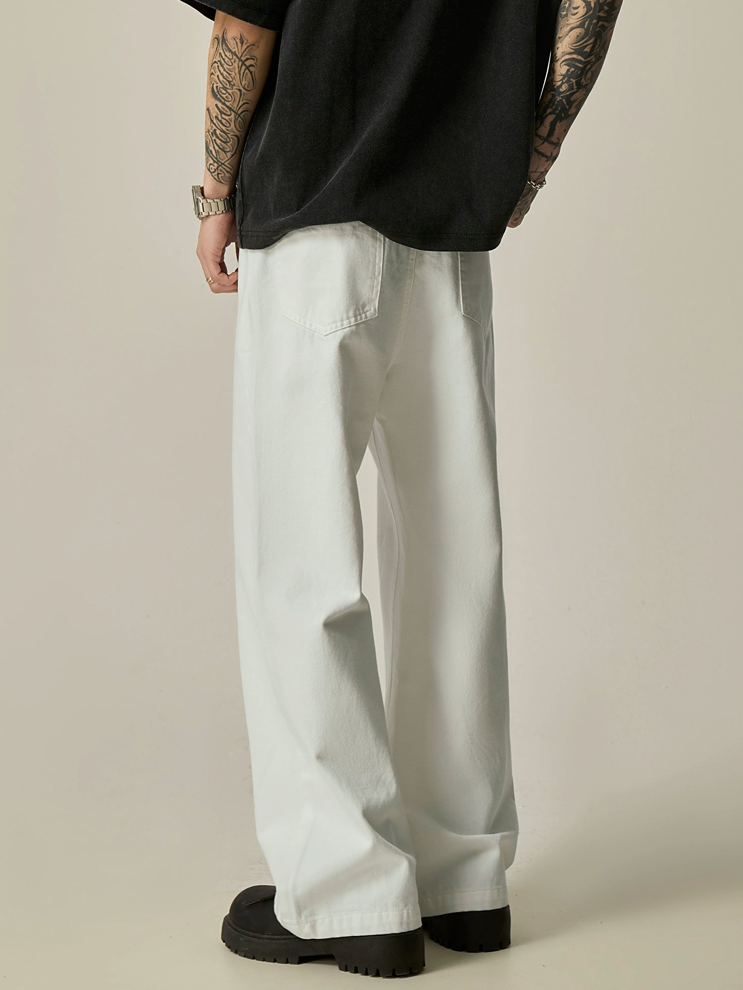 Ivory Current Ultra-Wide Jeans
