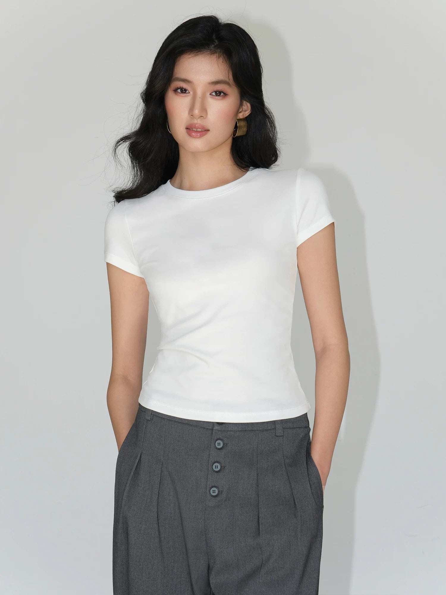Everyday Sculpt Fitted Crewneck Tee