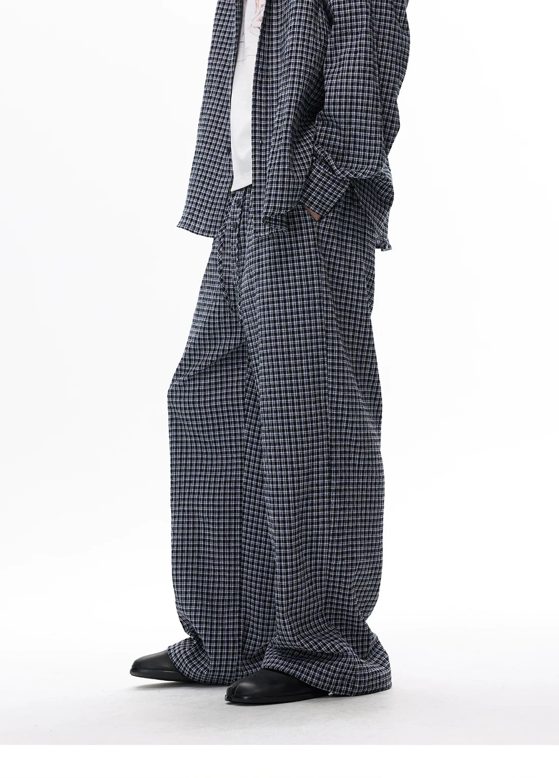 Drape Line Pinstripe Lounge Shirt