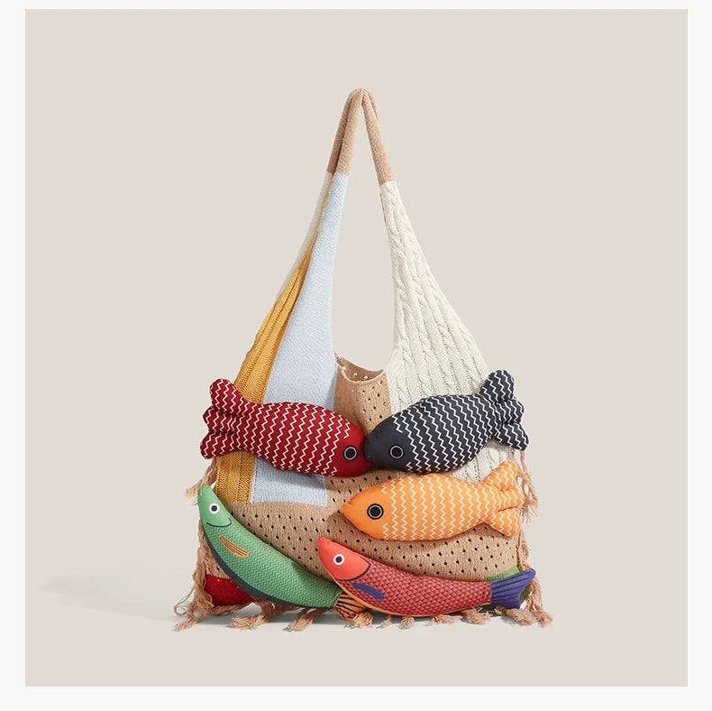Rainbow Fish Market Tote