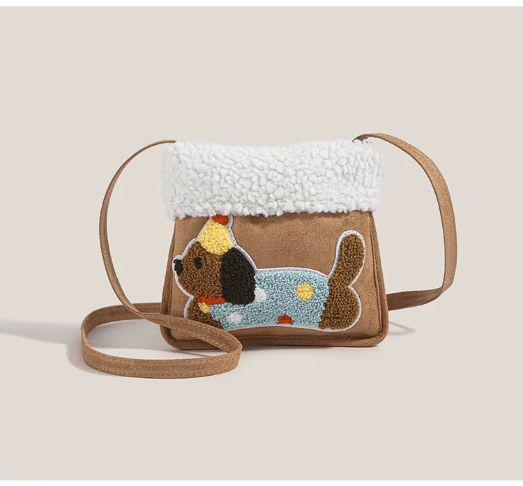Cozy Pup Party Fleece Mini Crossbody