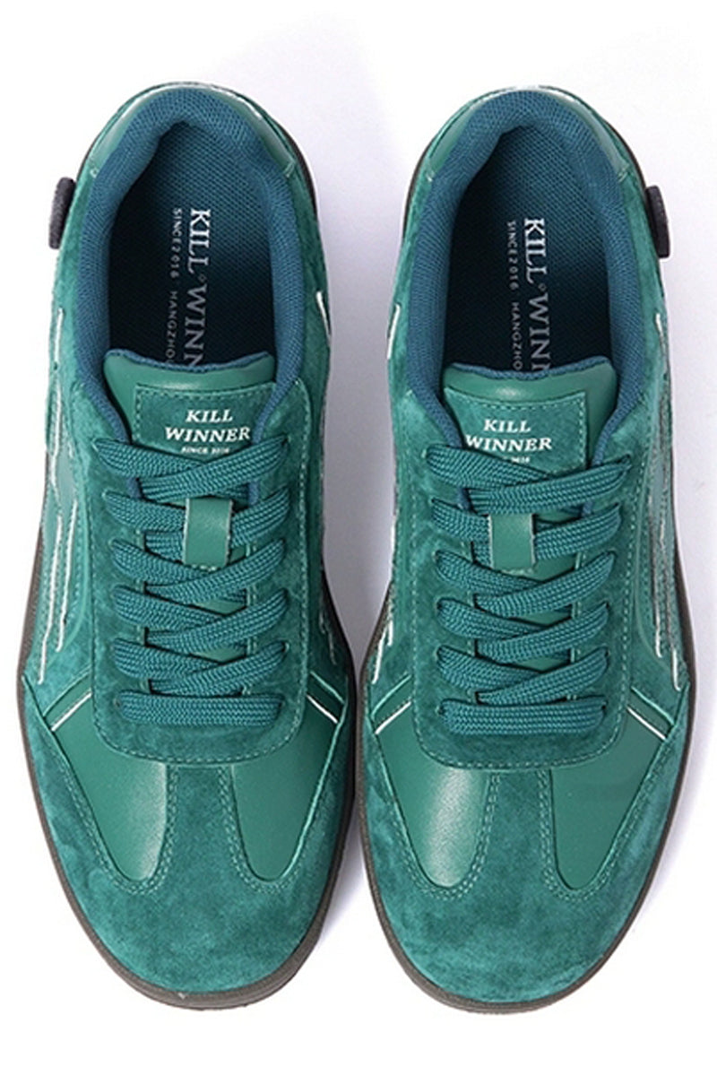 Suede Low-Top Sneakers Green