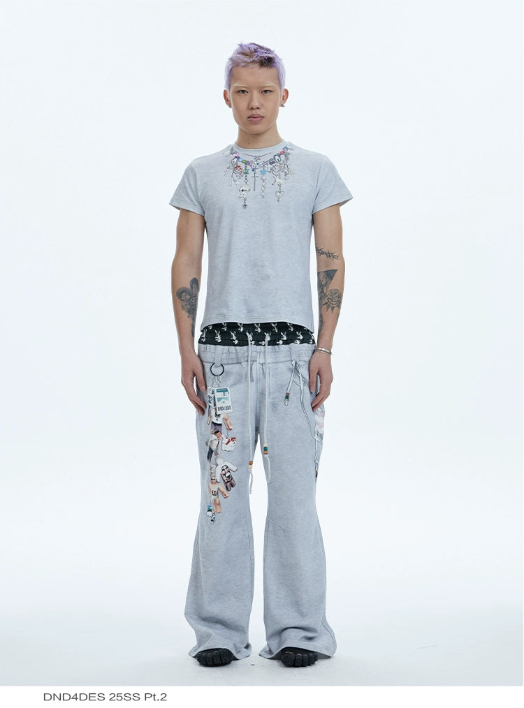 Beaded Necklace Print T-shirt