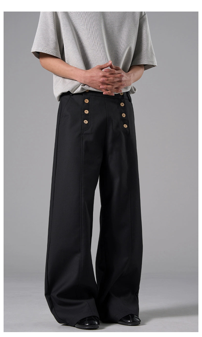 Harbor Brigade Button Wide Trousers
