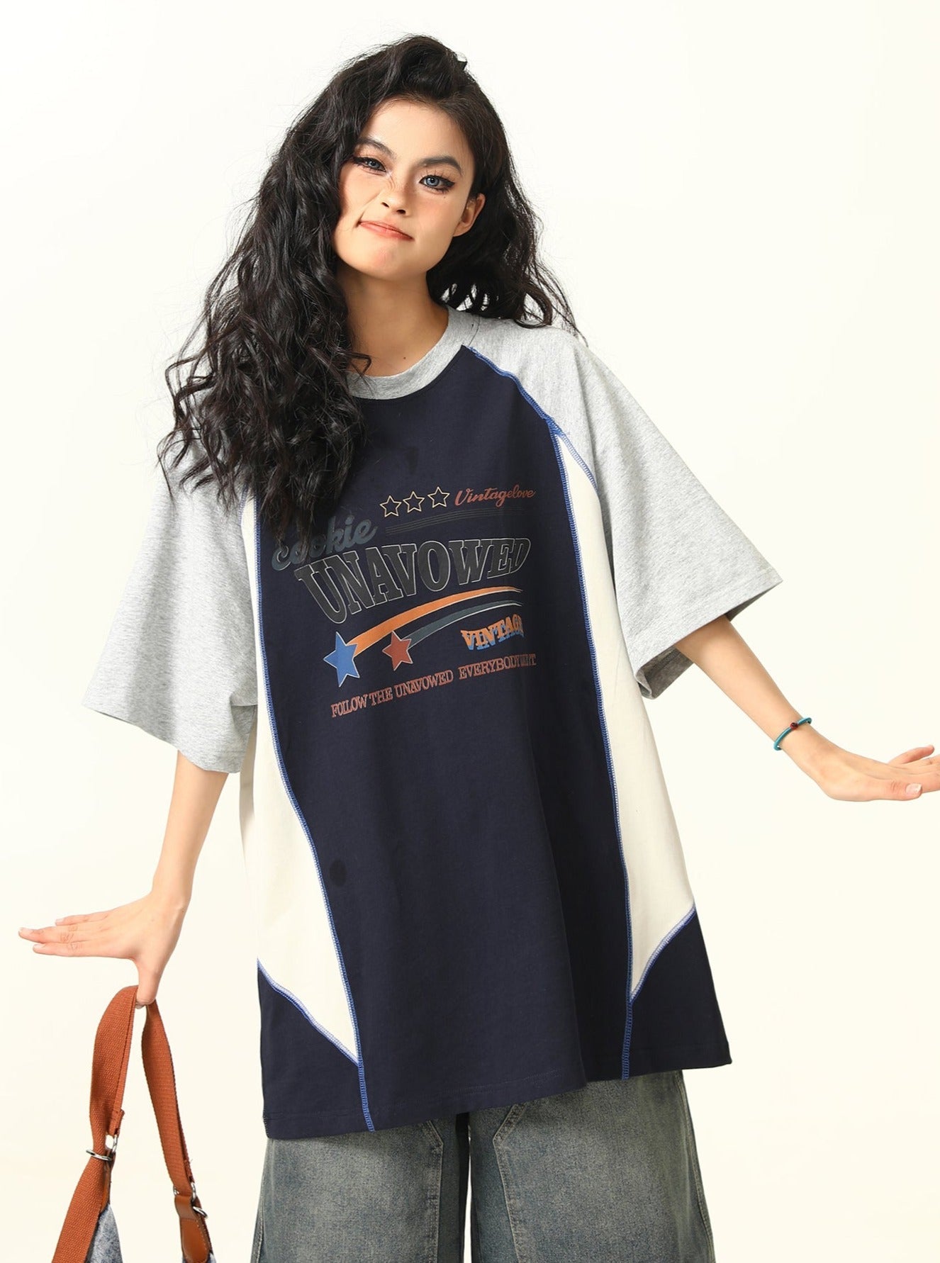 Camiseta Raglan de gran tamaño sin tener
