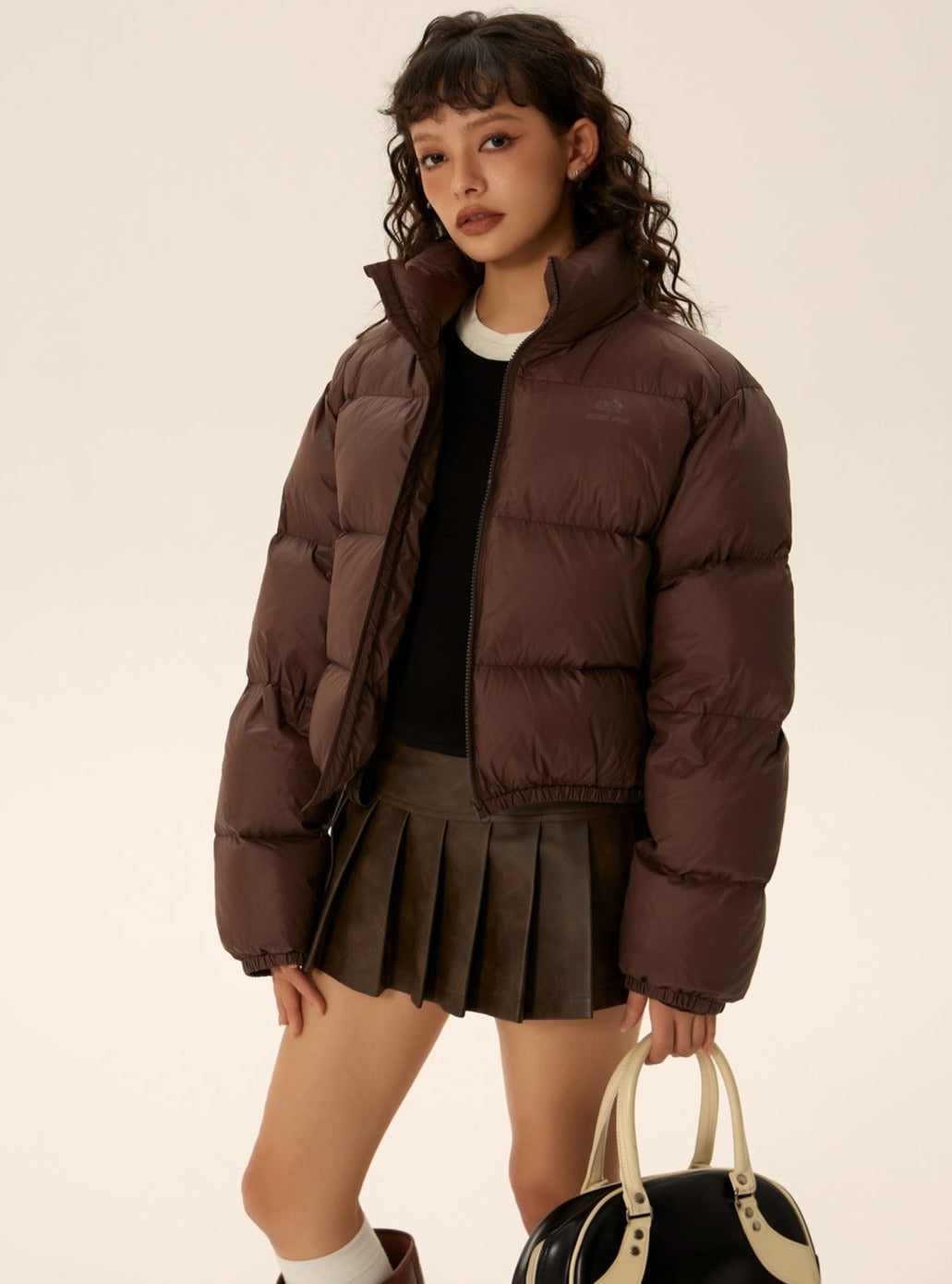 Urban Short Style 90Fil Puffer Jacket - chiclara
