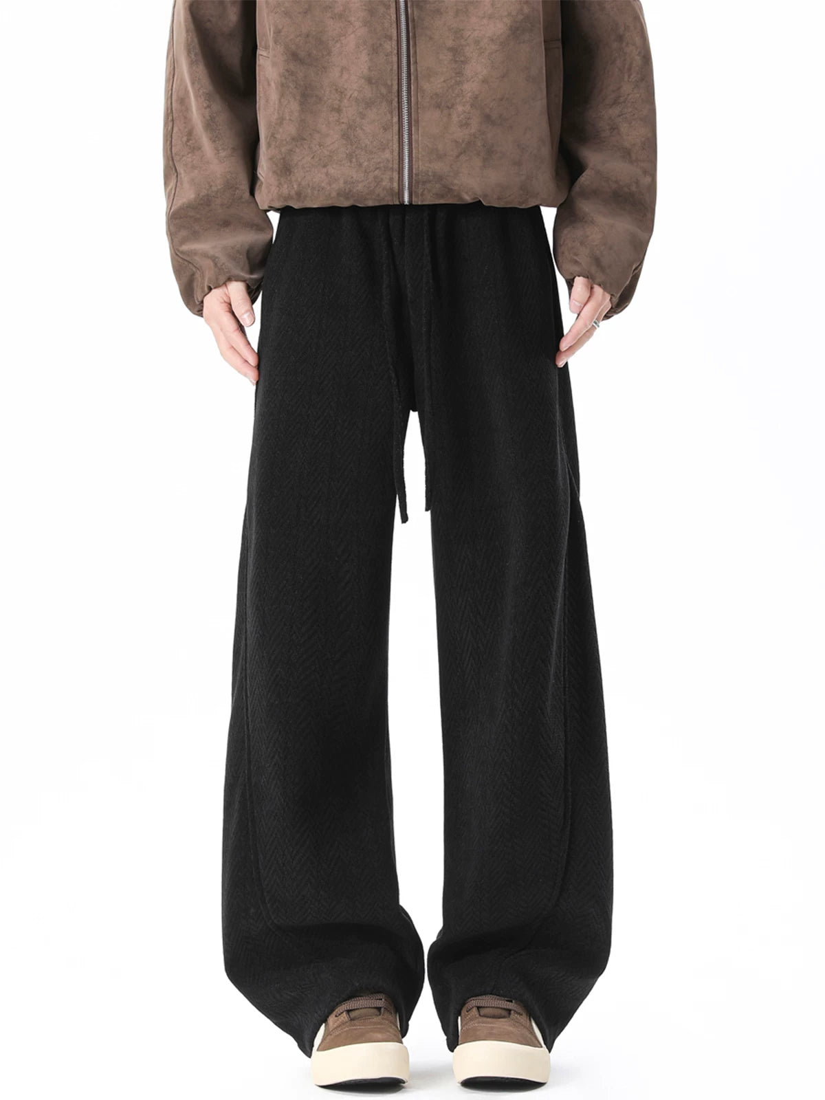 Slate Herringbone Lounge Trousers