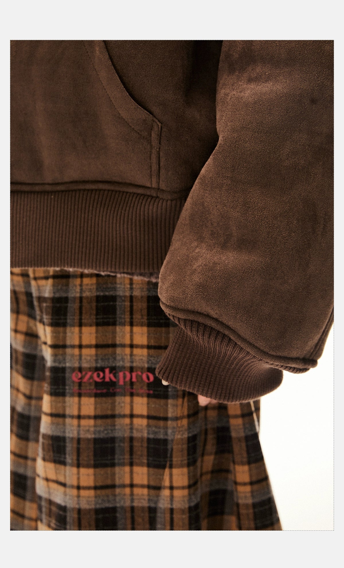 Brown Hooded Zip-Up Jacket