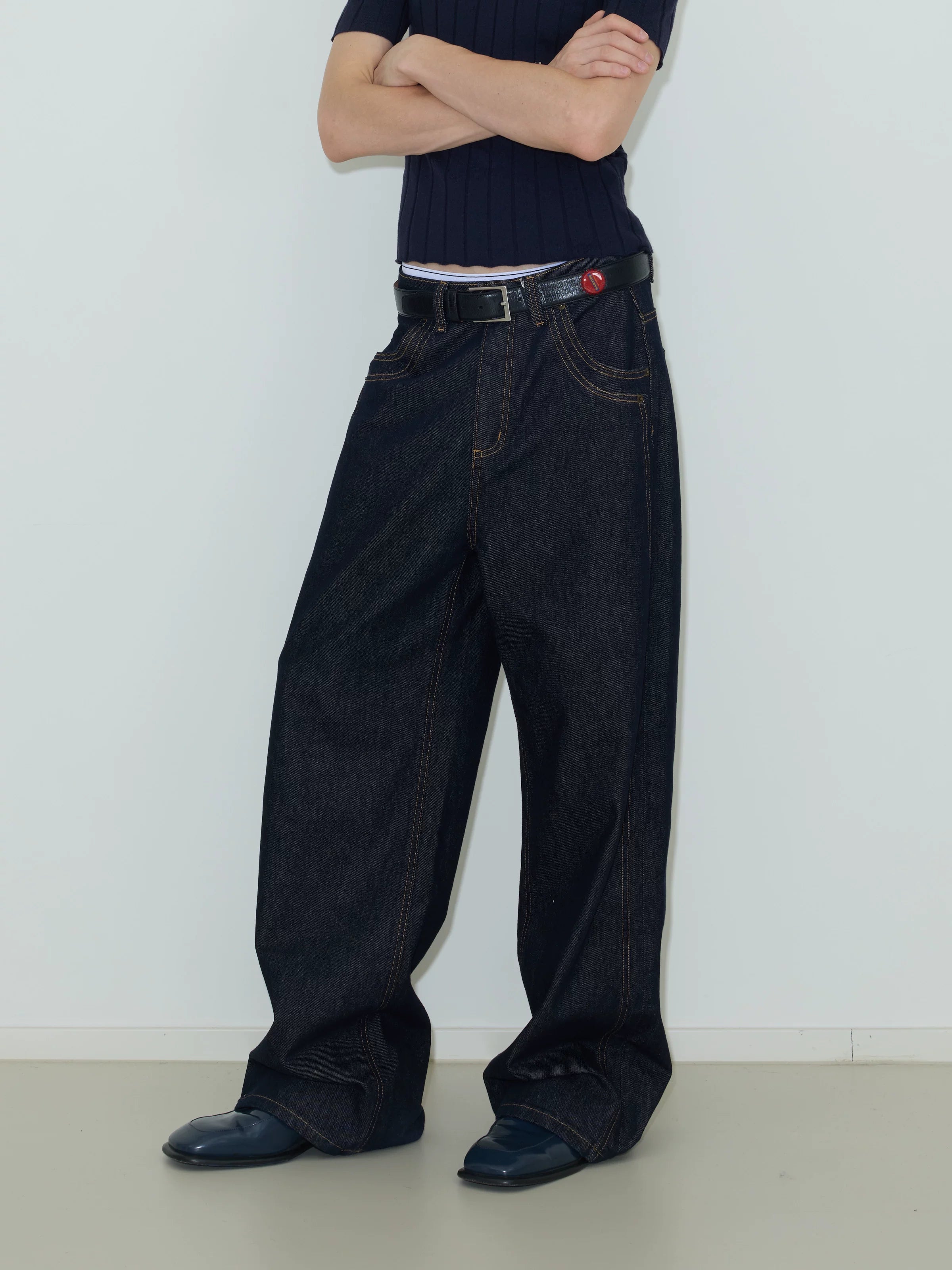 Midnight Forge Wide Carpenter Denim