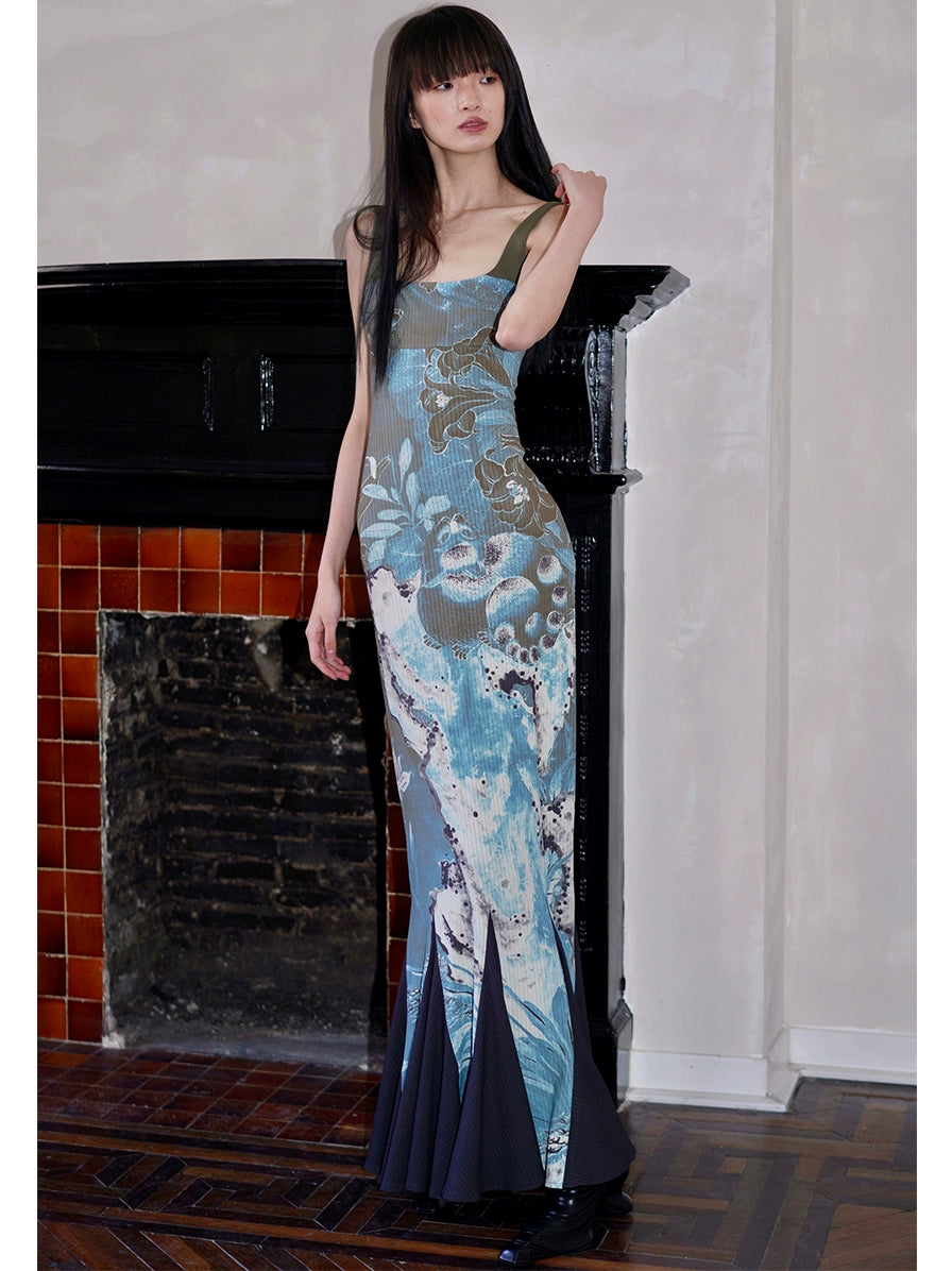 Midnight Bloom Maxi Dress - chiclara