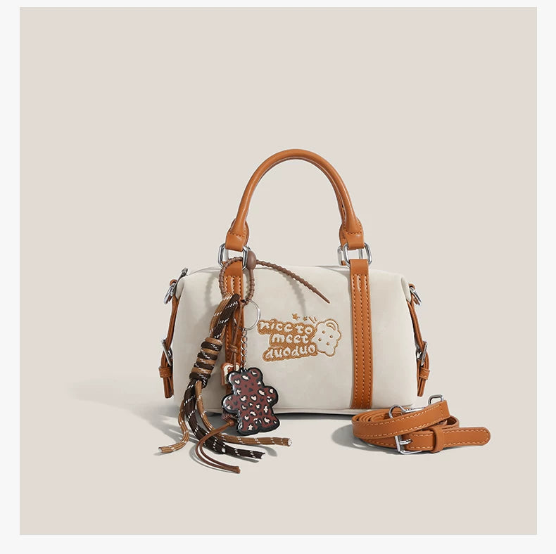 Doodle Charm Barrel Bag