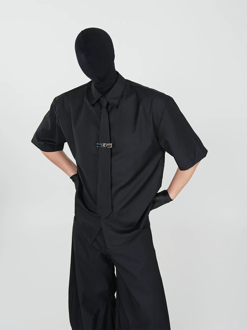 Phantom Noir Shirt and Oversized Wide Leg Setup