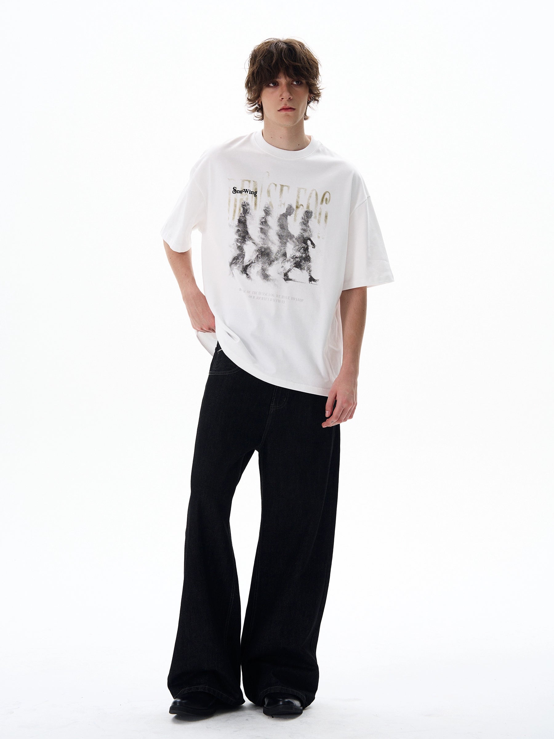 Dense Fog Graphic Oversized Tee