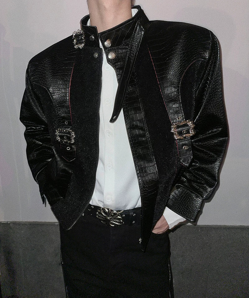 Crimson Relic Croc-Harness Jacket