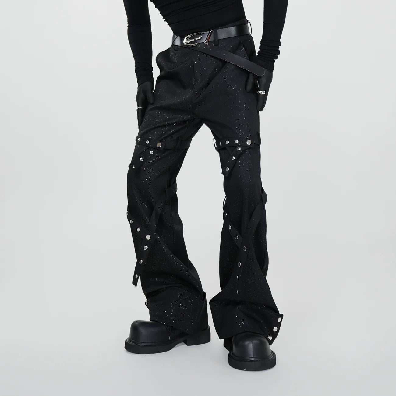 Starlit Rivet Spiral Pants
